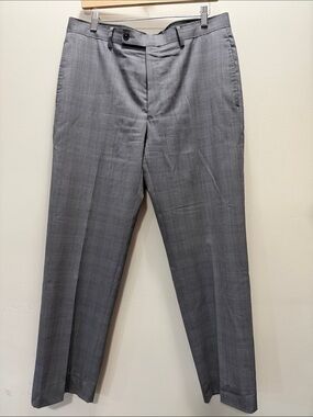 Calvin Klein Men's Gray Tailored Dress Pants - Professional Trousers Size 33
